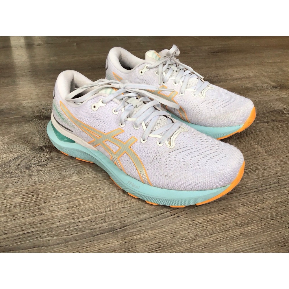Asics Womens Size 9.5 Gel Cumulus 24 1012B206 White Running Shoes Sneakers